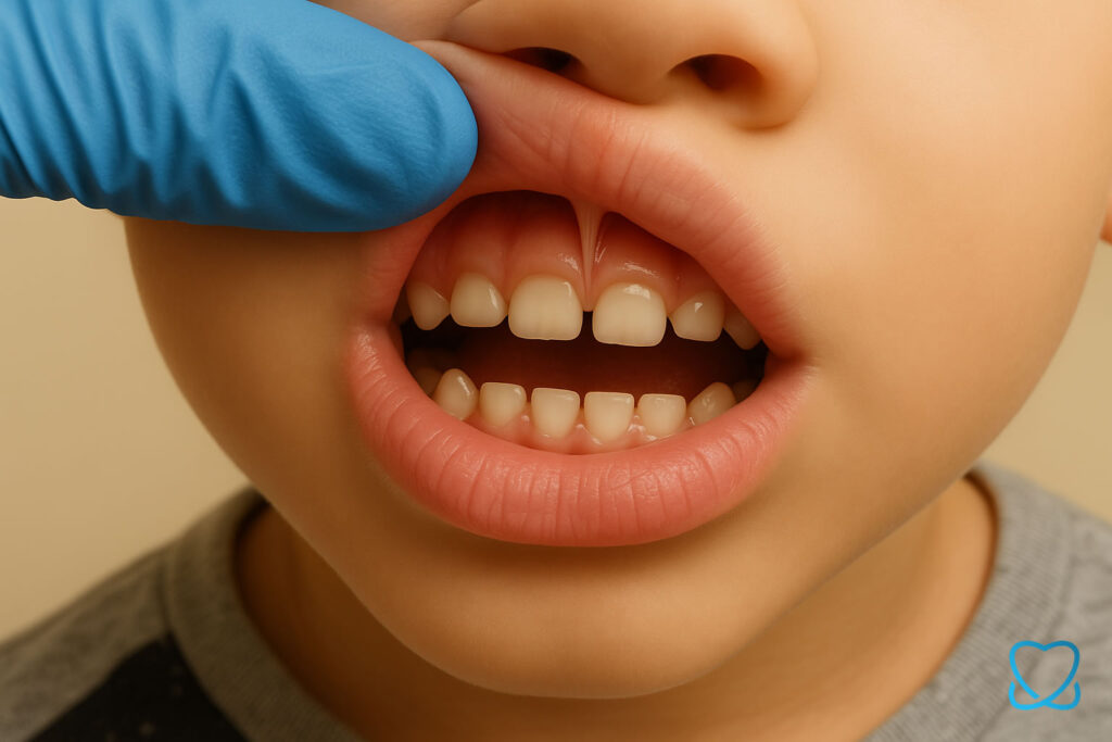 Podcięcie wędzidełka - górna warga